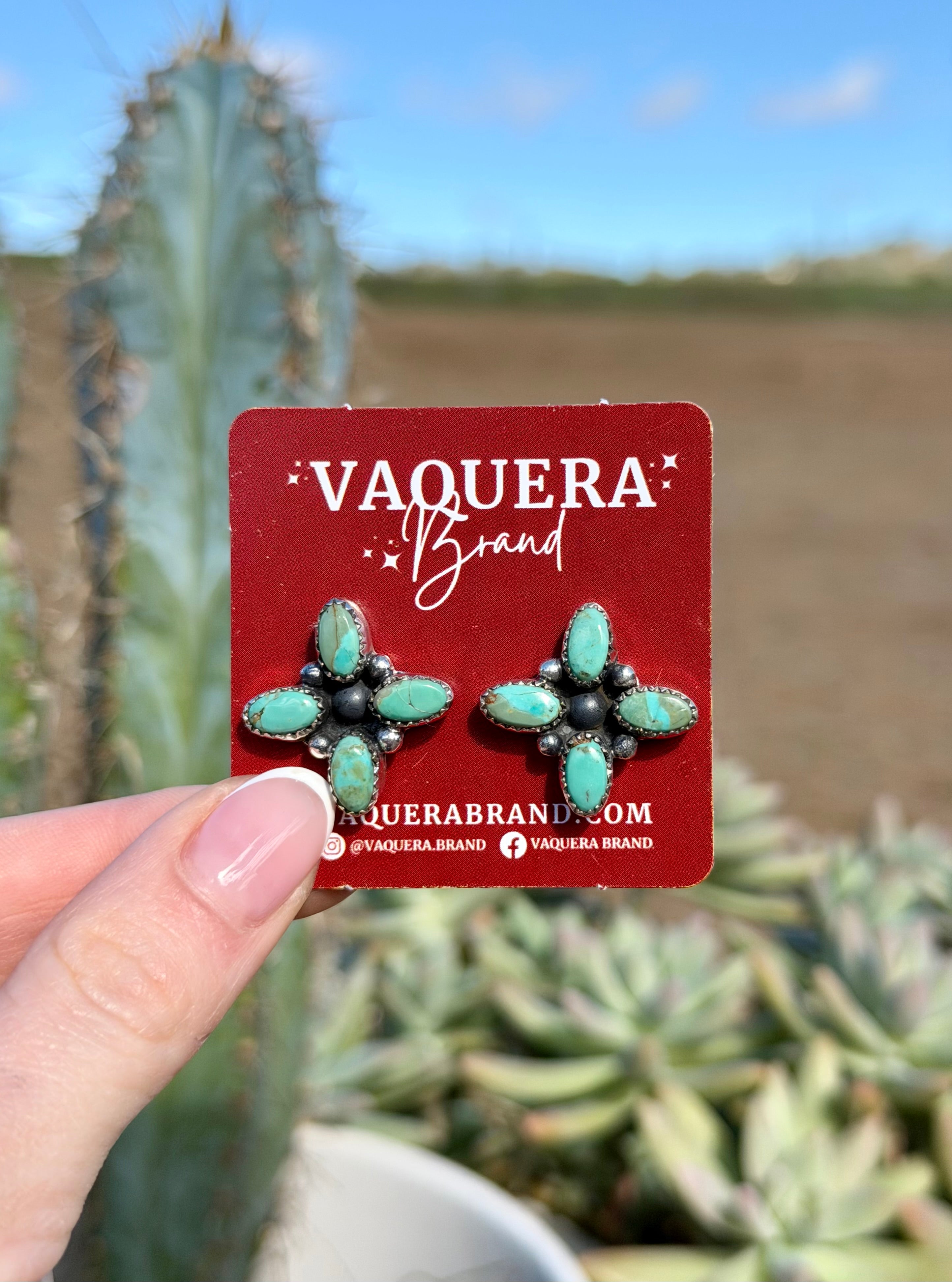 Sadie Studs Kingman Turquoise