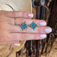 Square Turquoise Studs