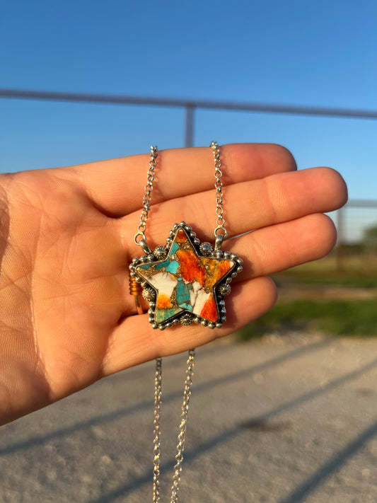 Star Necklace Spiny Turquoise