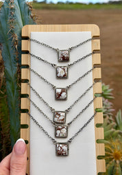 Square Necklace Wild Horse