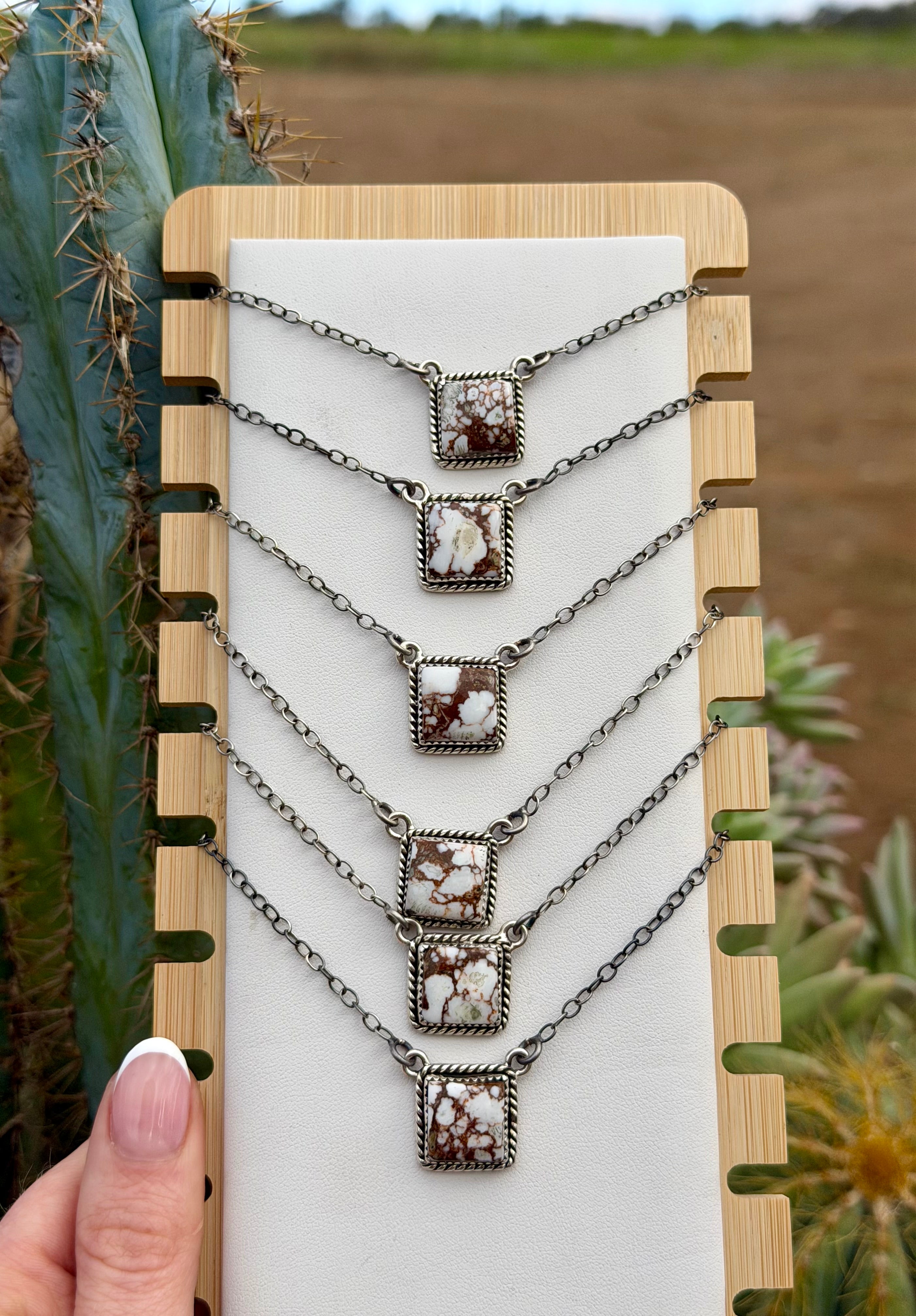 Square Necklace Wild Horse