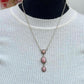 Rosary Necklace Pink Opal