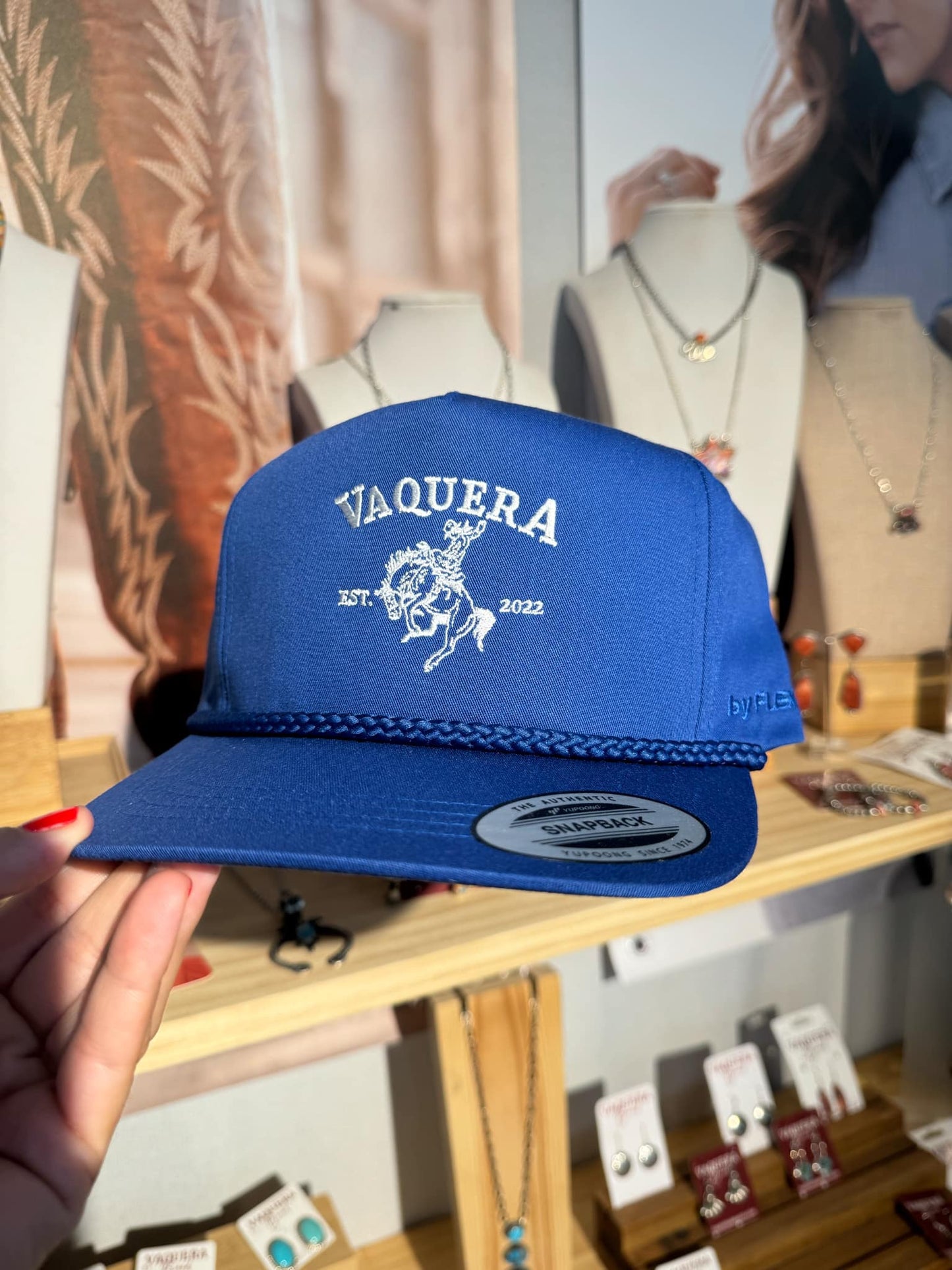 Blue Vaquera Bucker Cap