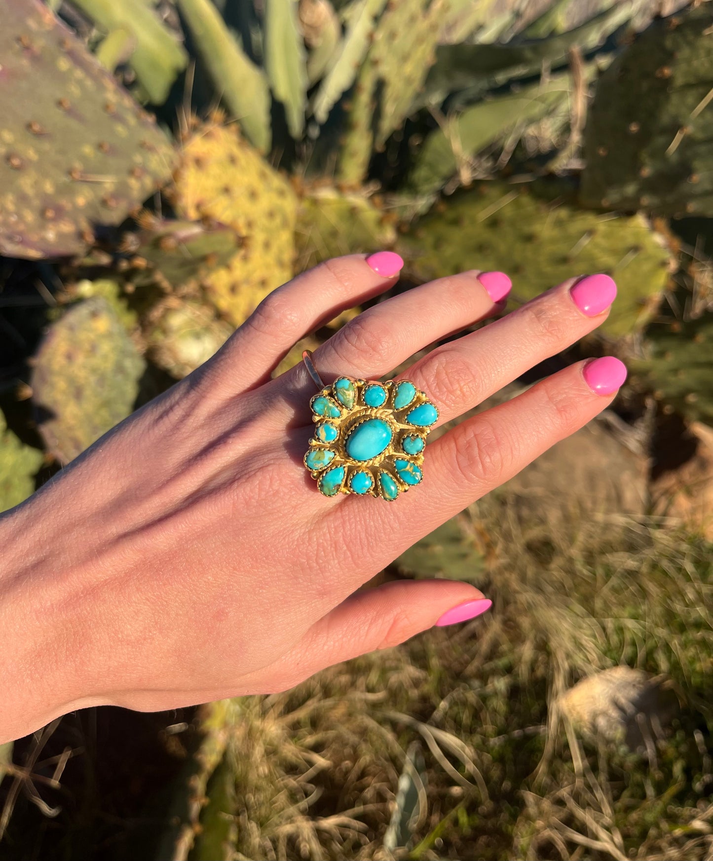 Faye Turquoise & Gold Ring