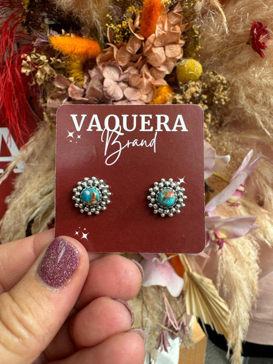 Posie Studs Spiny Turquoise