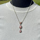 Rosary Necklace Pink Opal