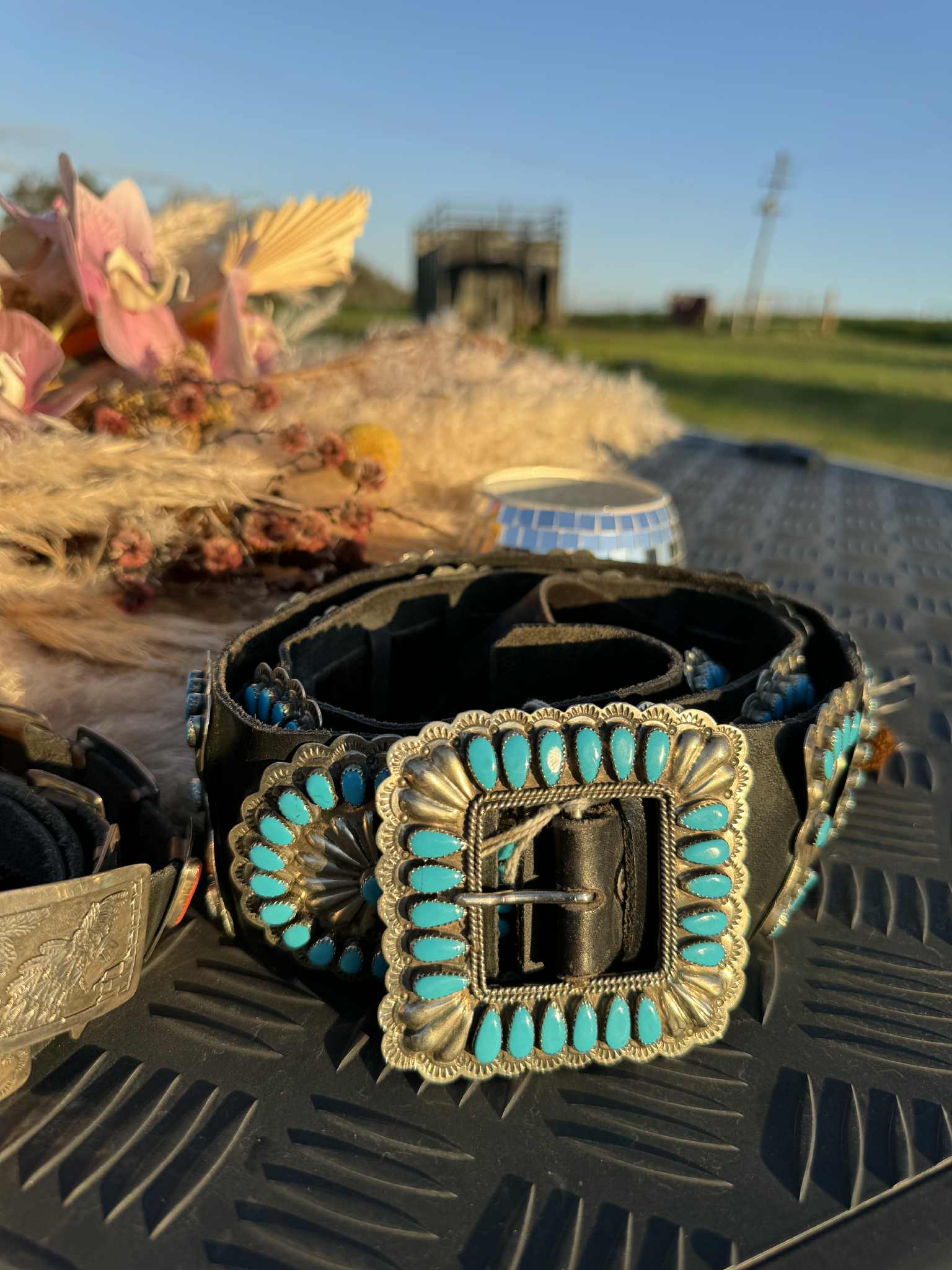 Antique Navajo Concho Belt
