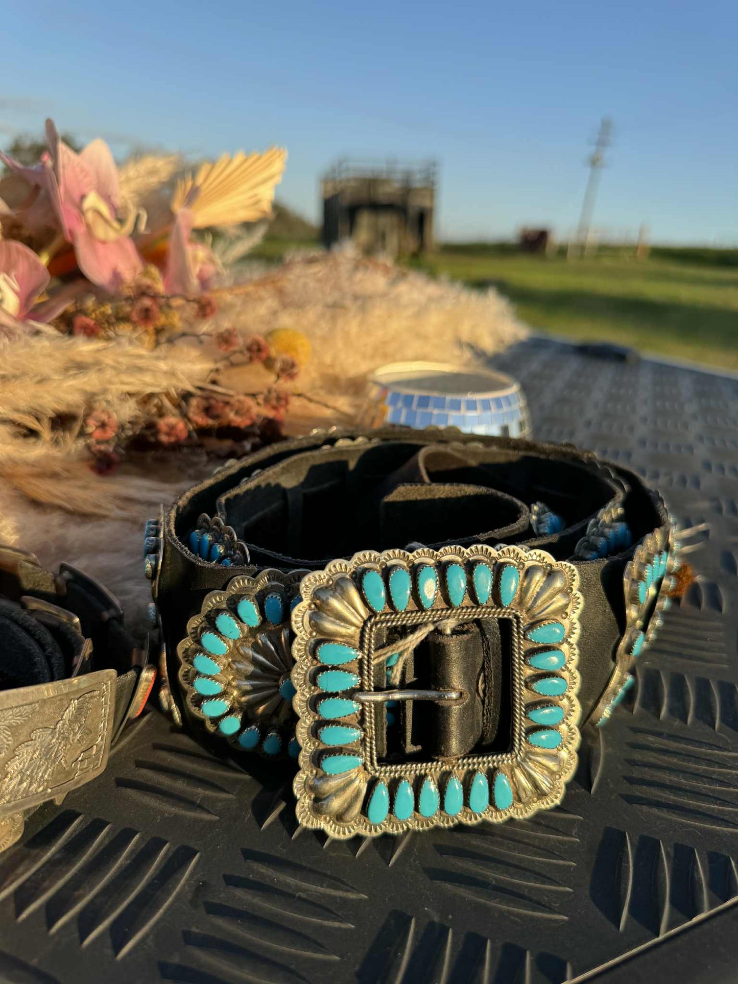 Antique Navajo Concho Belt