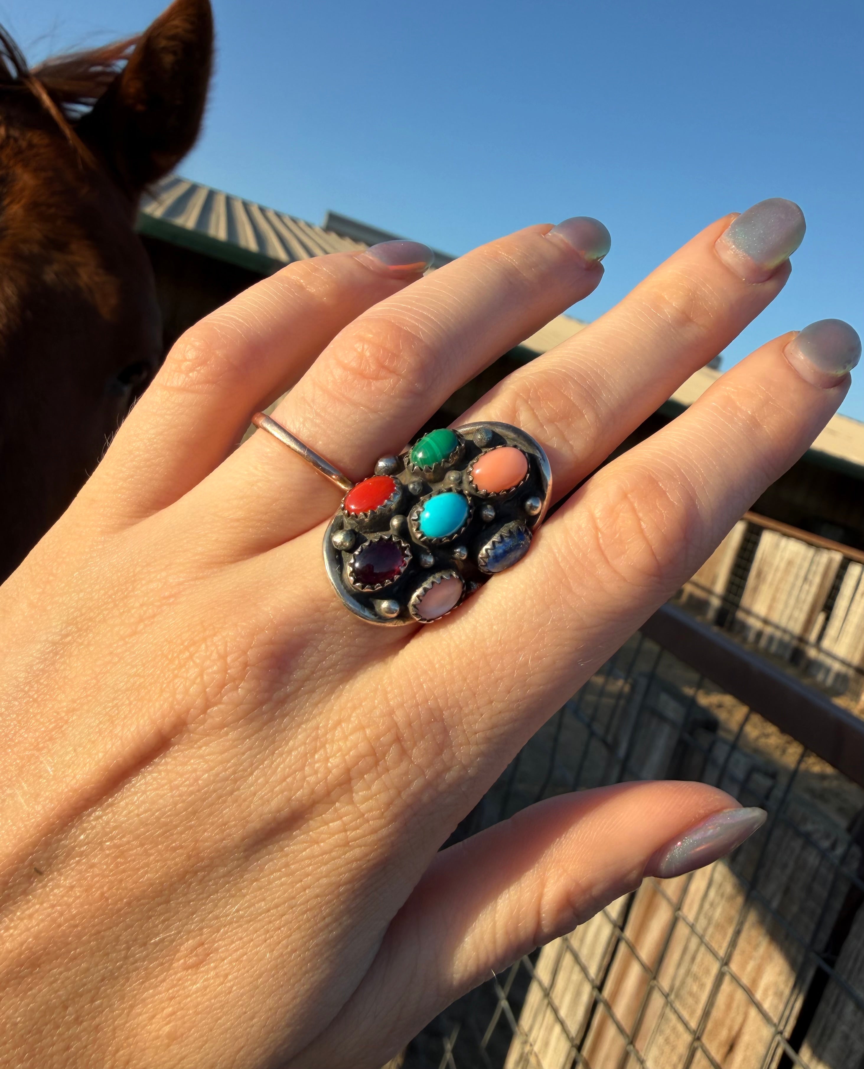 Navajo Multi Stone Ring