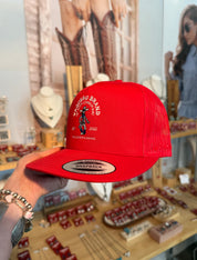 Red Moustache Cowboy Cap