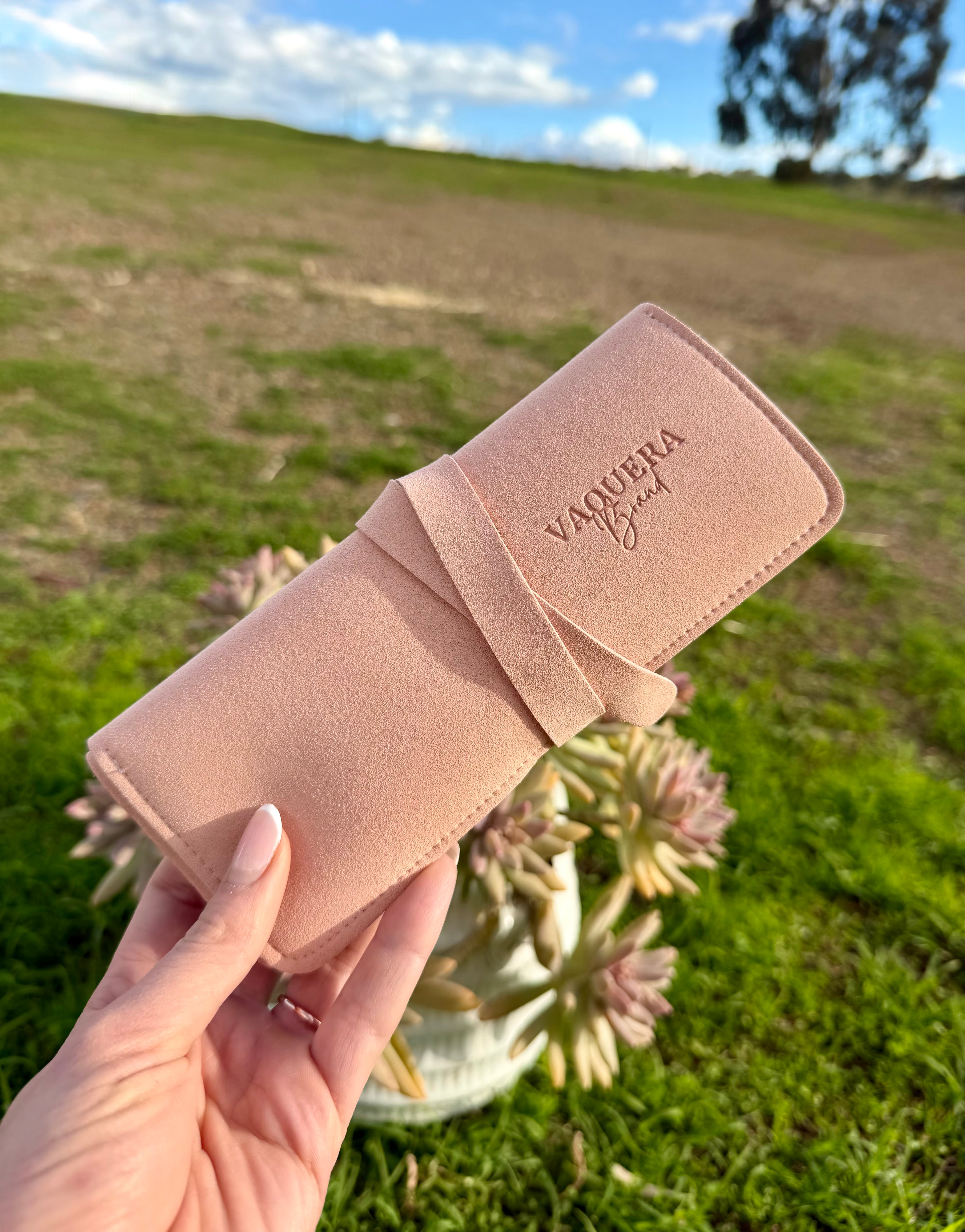 Pink Jewellery Travel Roll
