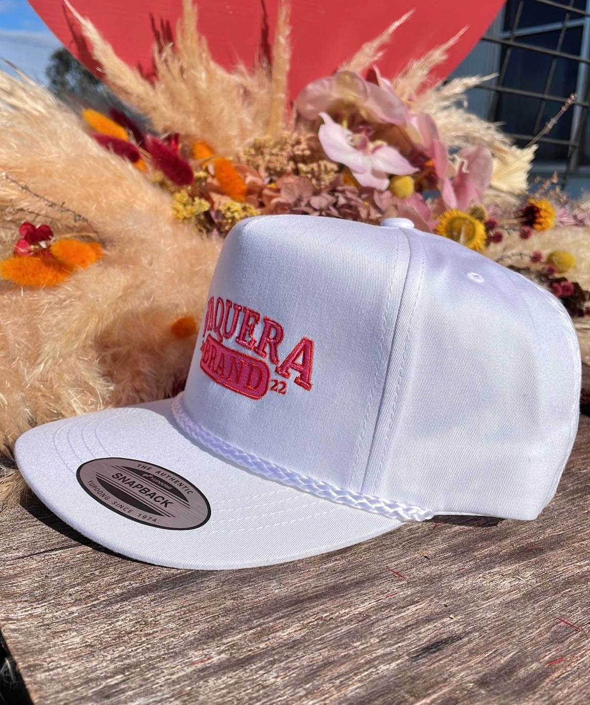 White Vaquera Brand Cap