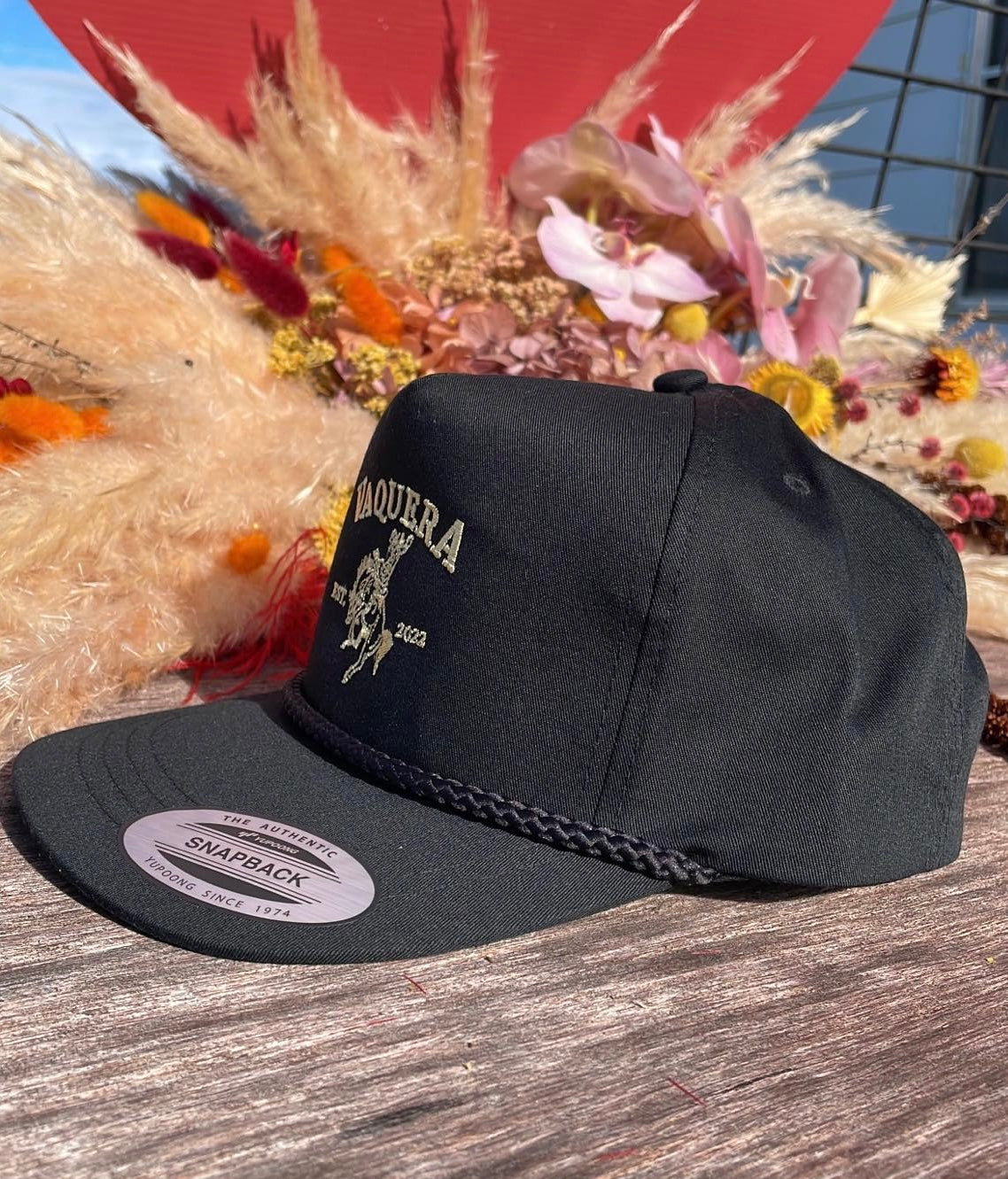 Black Vaquera Bucker Cap