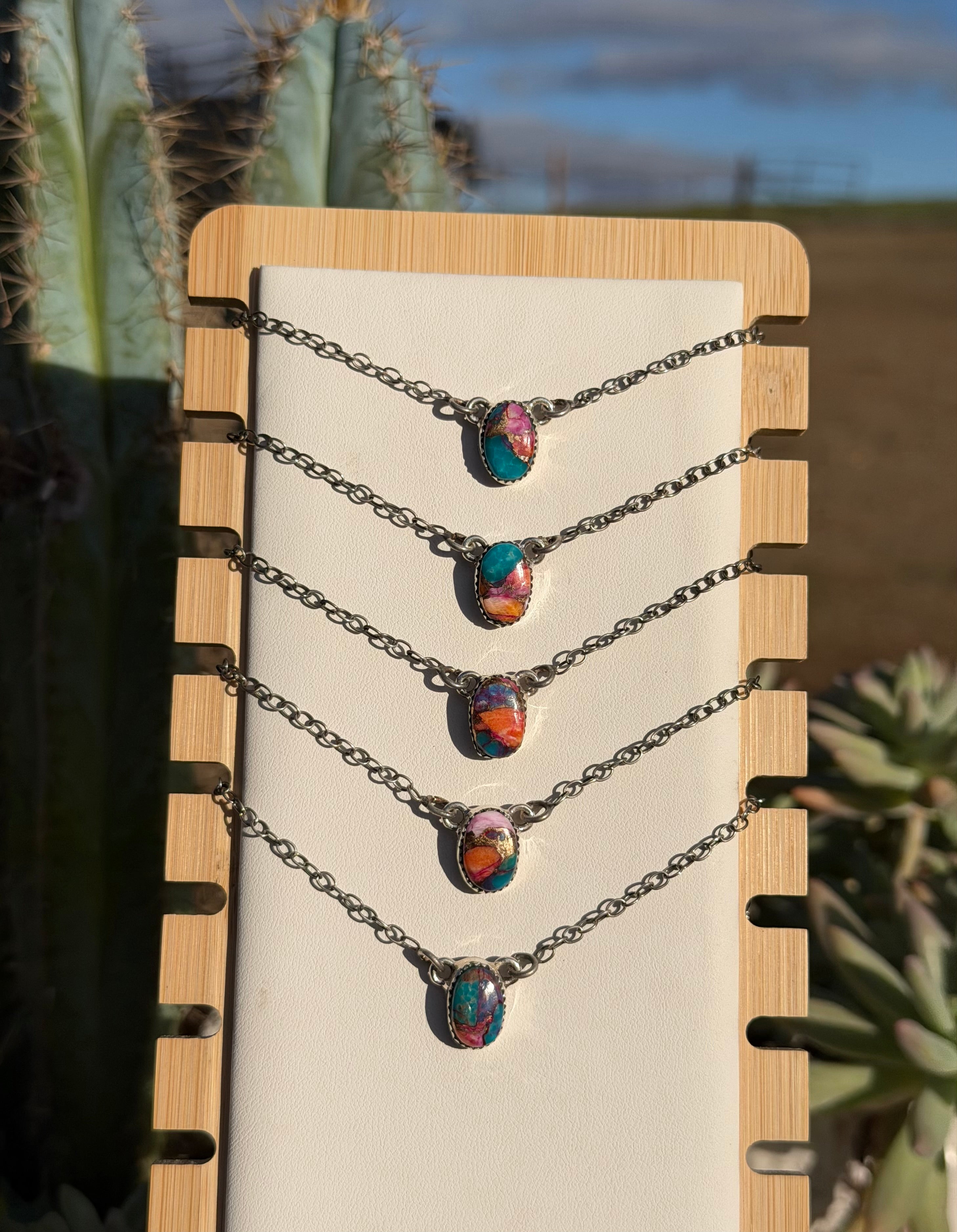 Allie Necklace Pink Dahlia