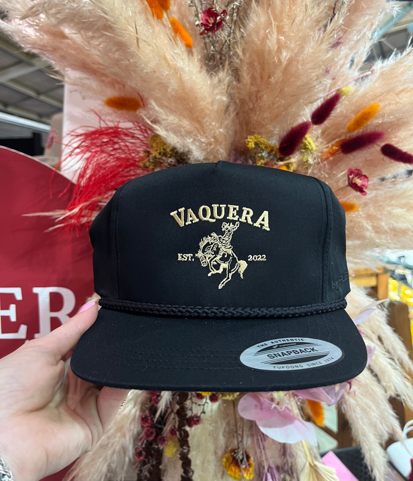 Black Vaquera Bucker Cap