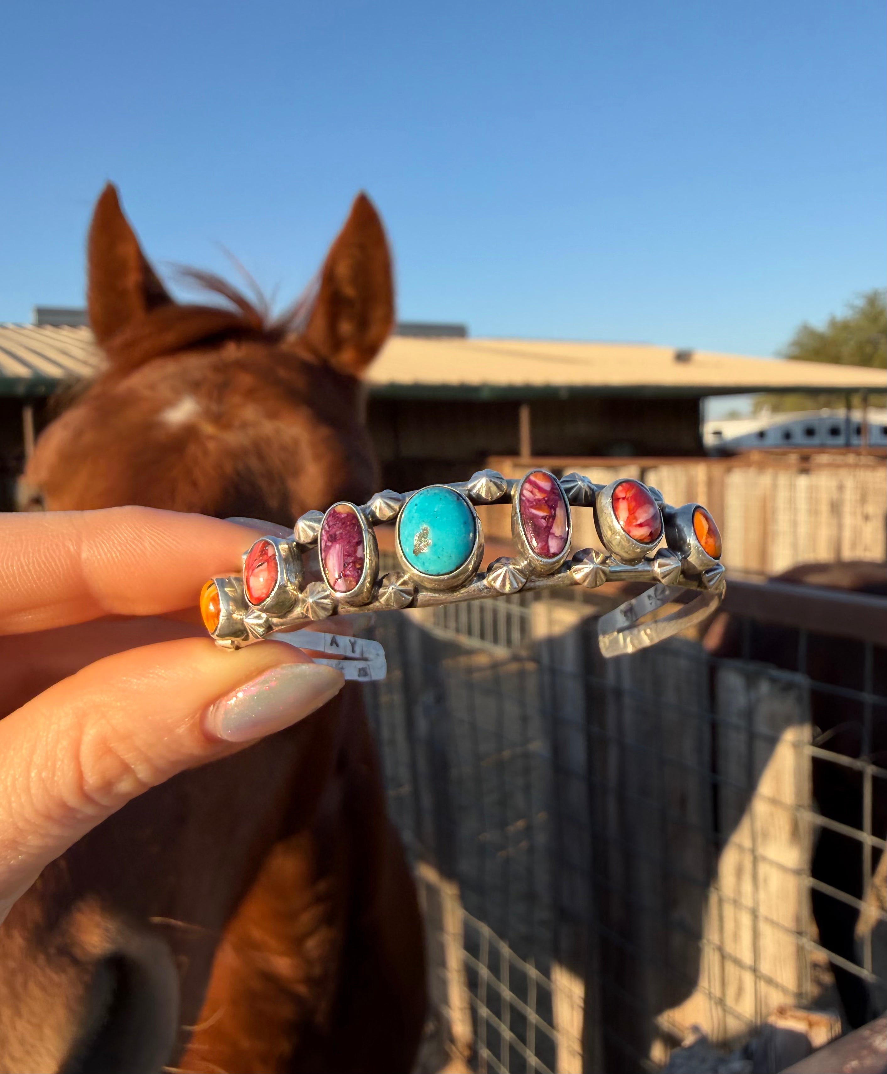 Navajo Multi Stone Cuff