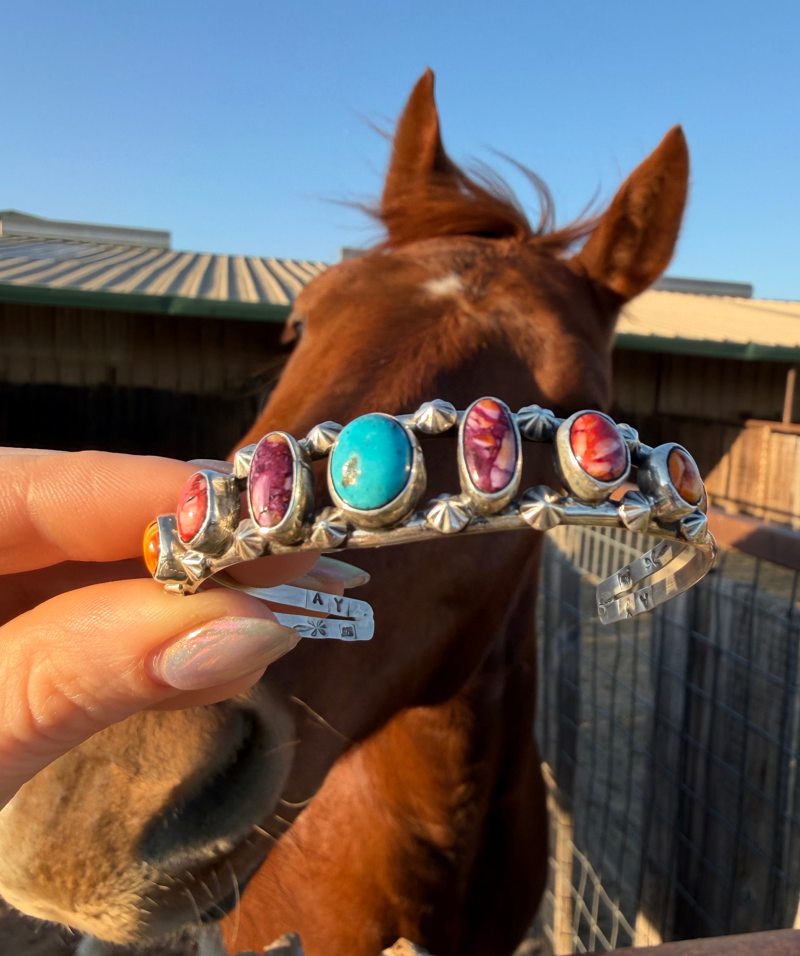Navajo Multi Stone Cuff