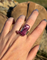 Navajo Boot Ring Purple Spiny