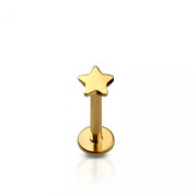 Star Flat Back Studs Gold