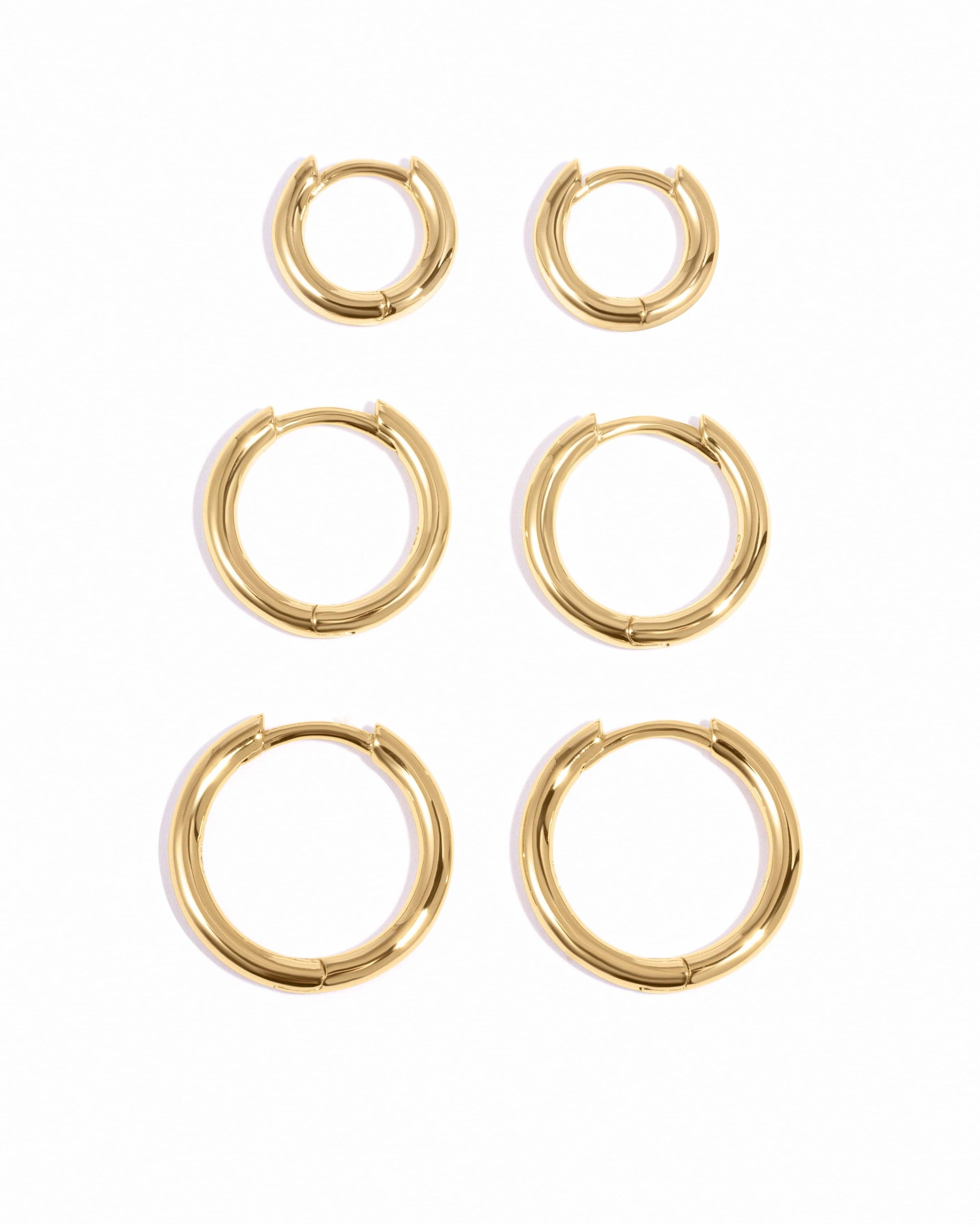 Minimalist Small Hoop Earrings - Multiple Sizes Available