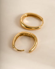 Oval Hoops: Gold