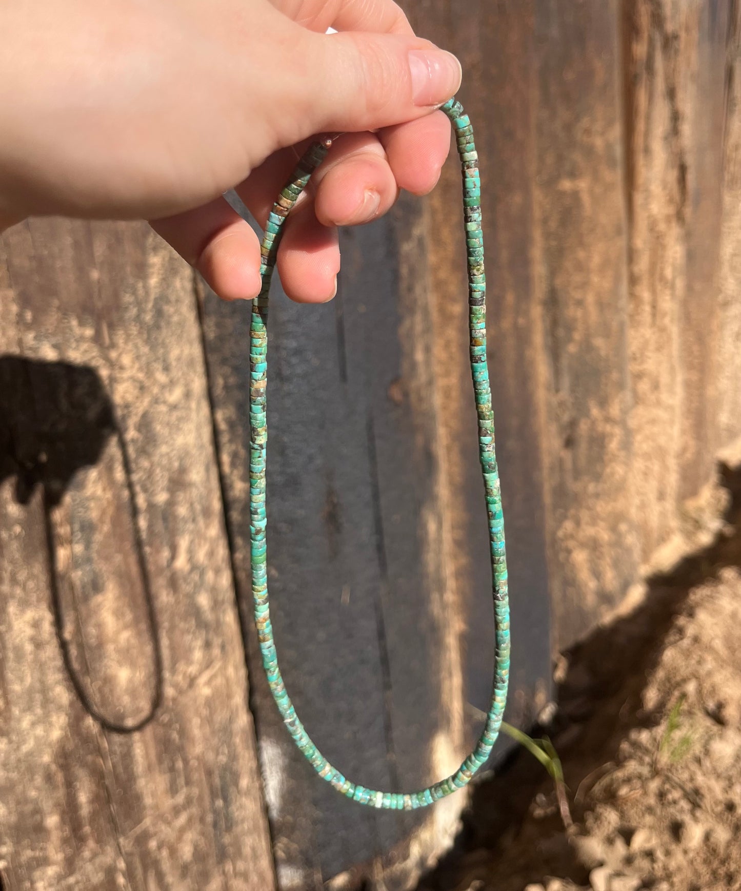 Turquoise Heishi Bead Choker