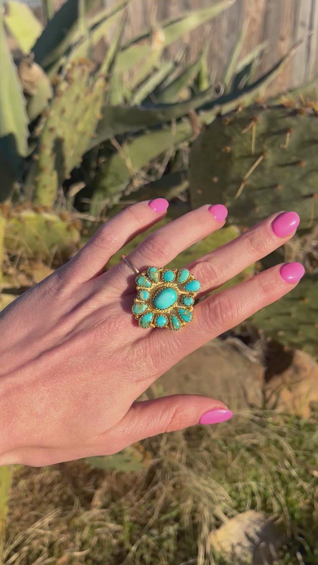 Faye Turquoise & Gold Ring
