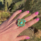 Faye Turquoise & Gold Ring