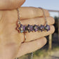 Star Bar Necklace Purple Mojave