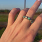 Affinity Ring Turquoise & White Horse