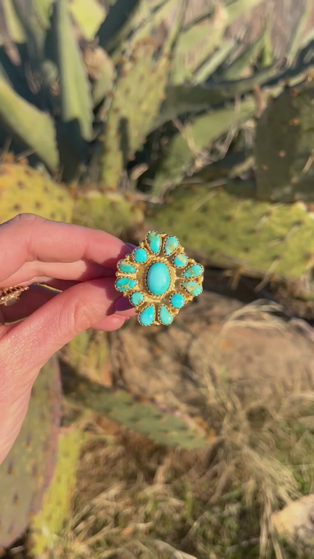 Faye Turquoise & Gold Ring