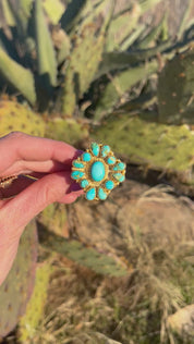 Faye Turquoise & Gold Ring