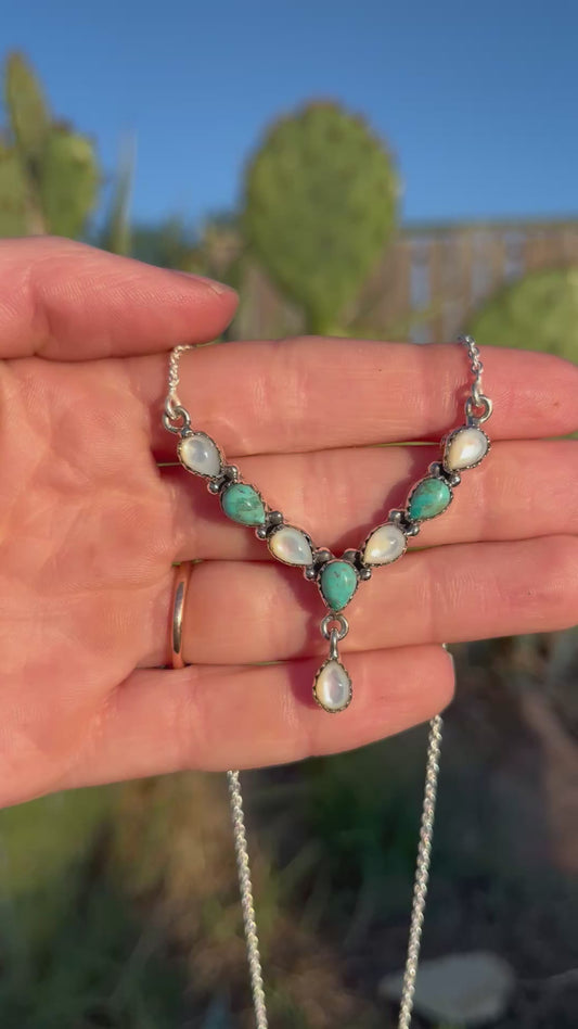 Turquoise & Mother of Pearl Necklace