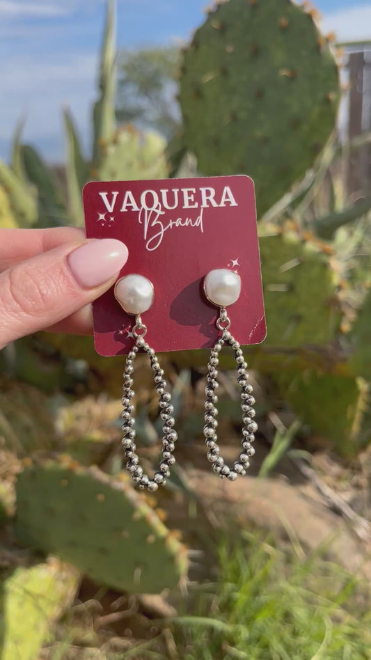 Dangling Fresh Water Pearl Earrings