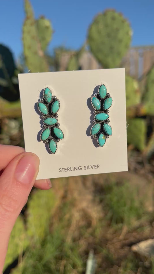 Bella Studs Kingman Turquoise