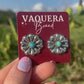 Peony Studs Kingman Turquoise