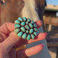 Kingman Turquoise Cluster Pin