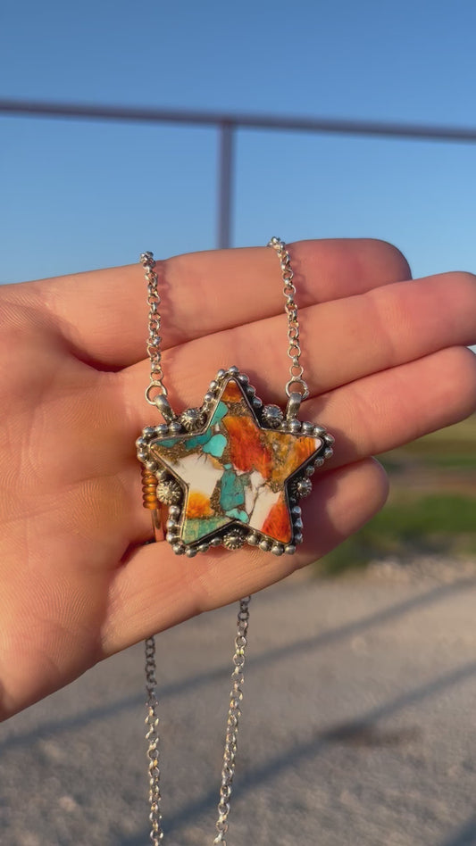 Star Necklace Spiny Turquoise