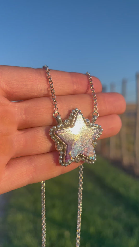 Star Necklace Purple Mojave