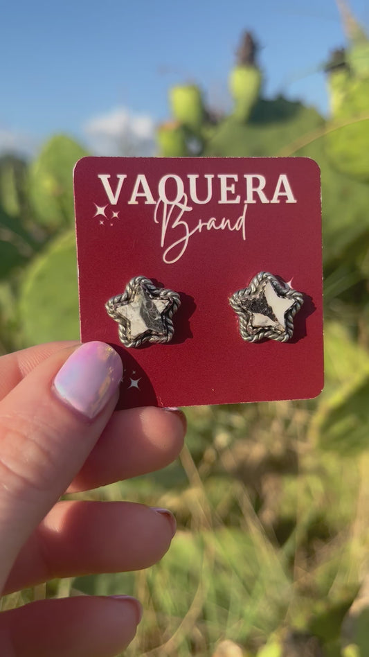 White Buffalo Star Studs