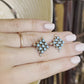 Square Turquoise Studs