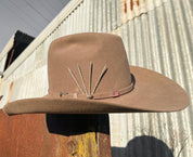 Patterned Silver Hat Pick