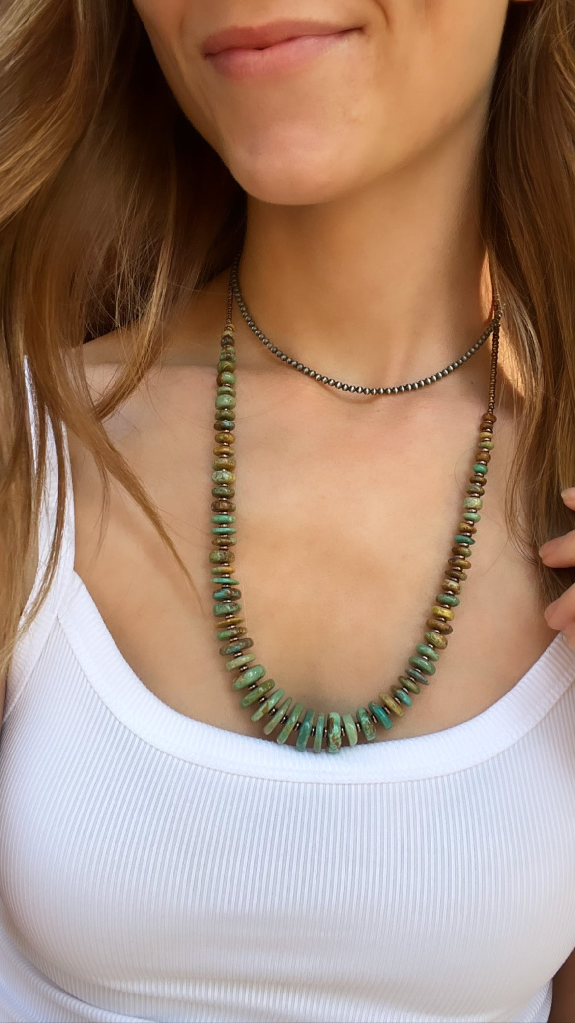 3mm 14inch Silver Pearl Necklace