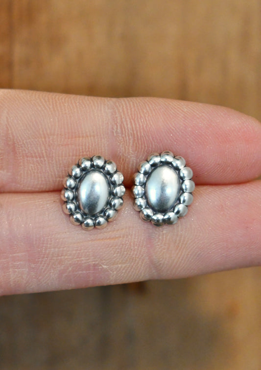 Silver Sunny Studs