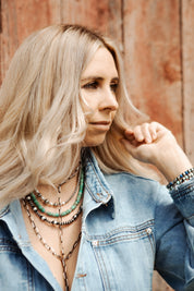 Multi Silver Pearl Necklace