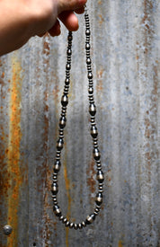 Multi Silver Pearl Necklace