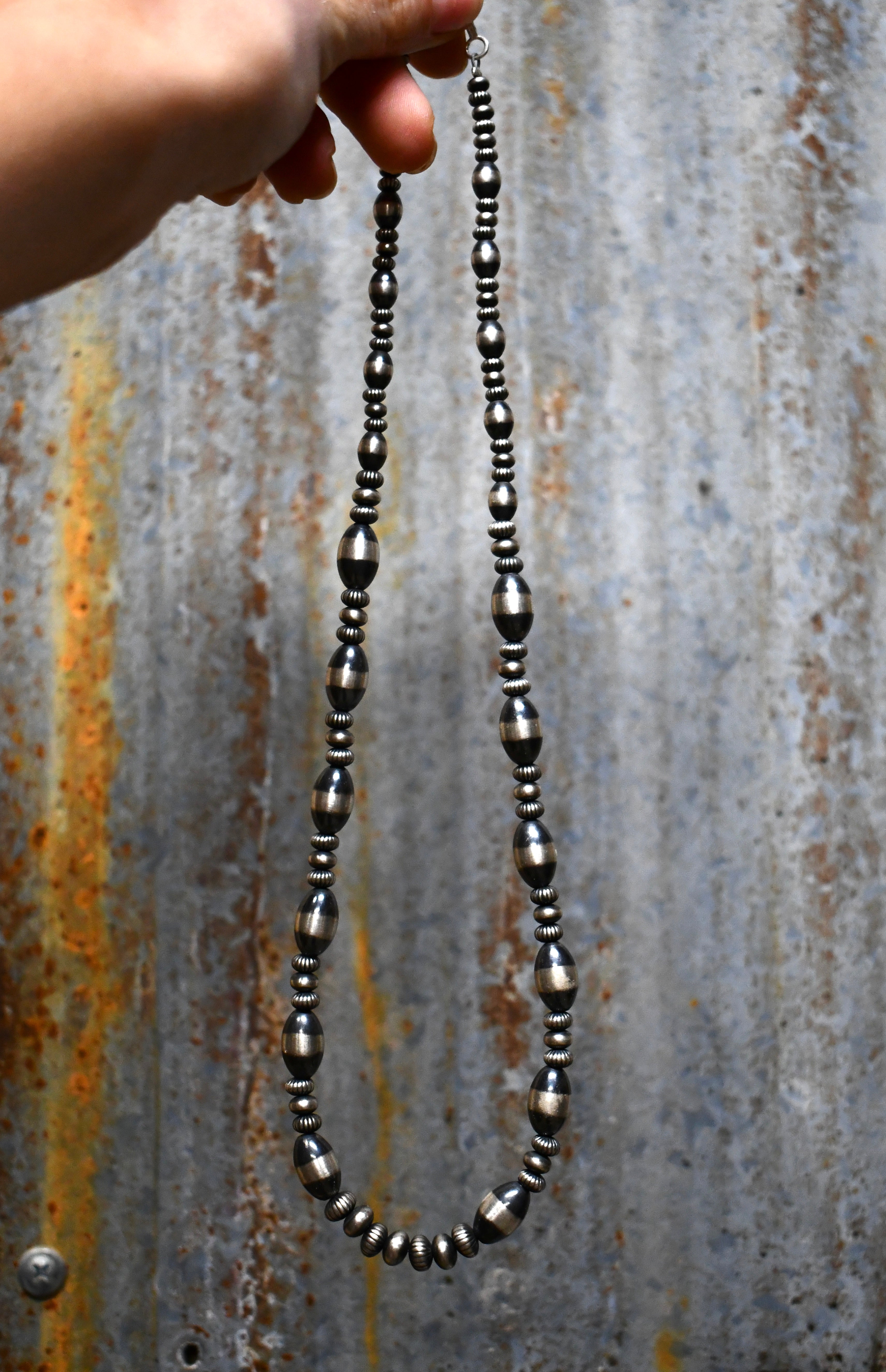 Multi Silver Pearl Necklace